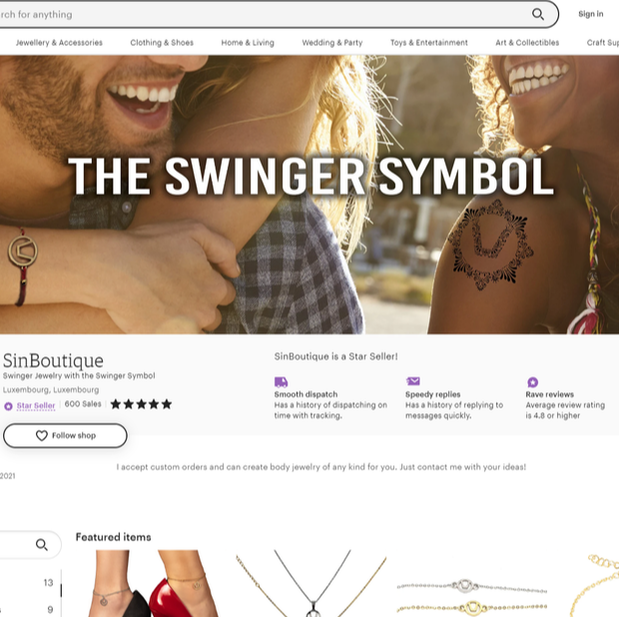 etsy swinger symbol shop
