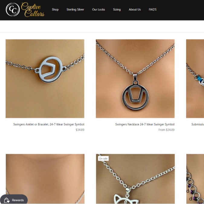 swinger symbol jewelry